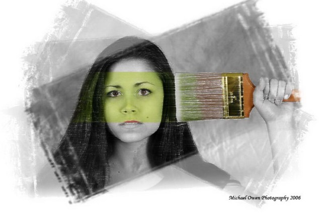 Paint with brush strokes