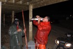 Mike kissin' the cod.