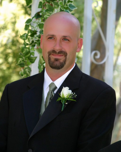 Greg, his first look at his bride.